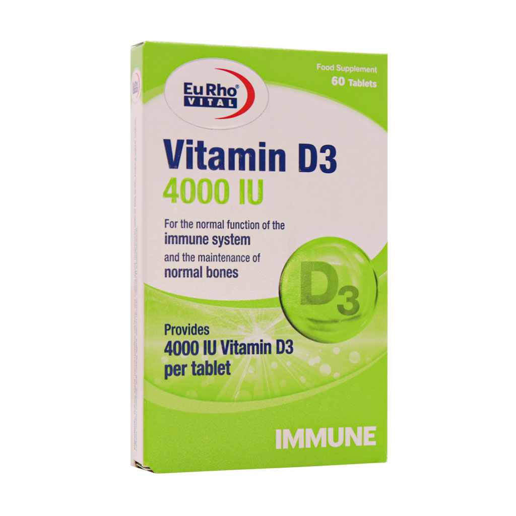 ویتامین د3 یوروویتال 4000 واحدی