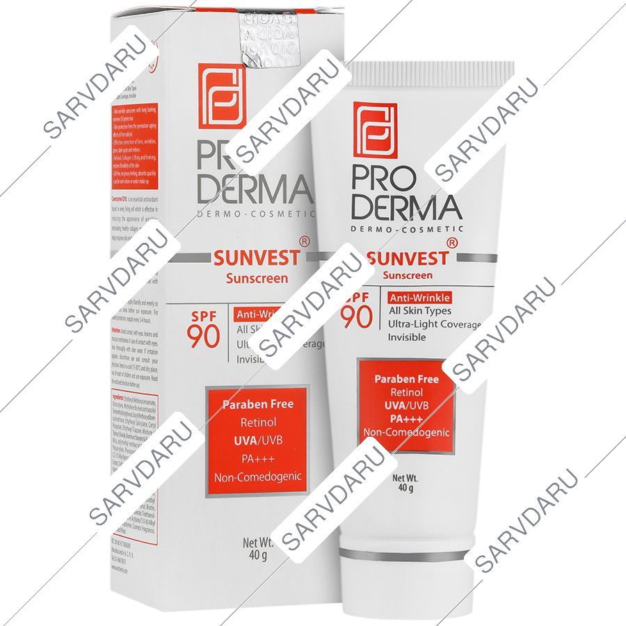 ضد آفتاب و ضد چروک انواع پوست SPF90 سان وست