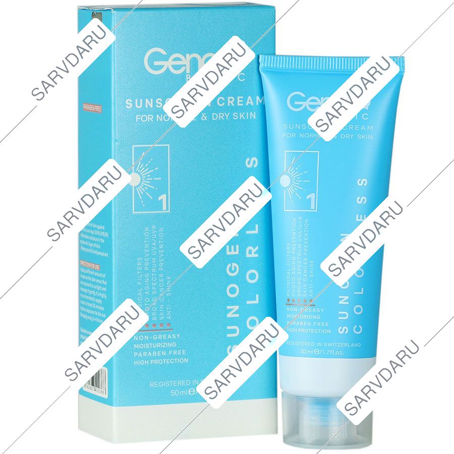 کرم ضد آفتاب پوست خشک SPF50 سانوژن