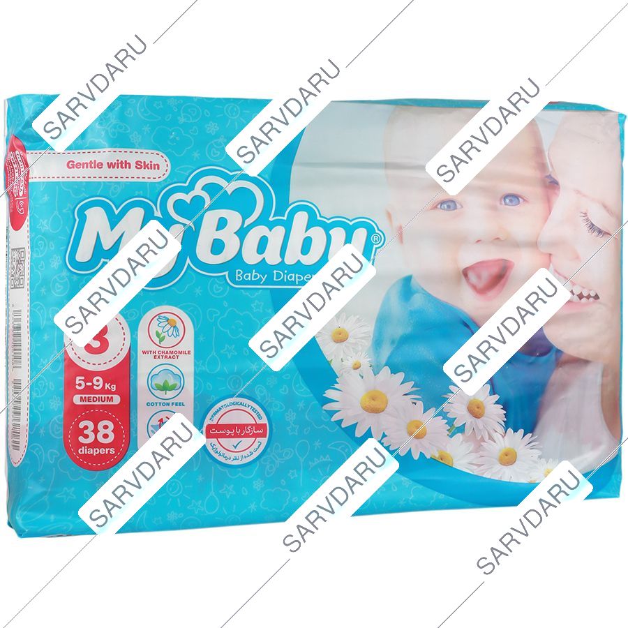 پوشک معمولی متوسط سایز 3