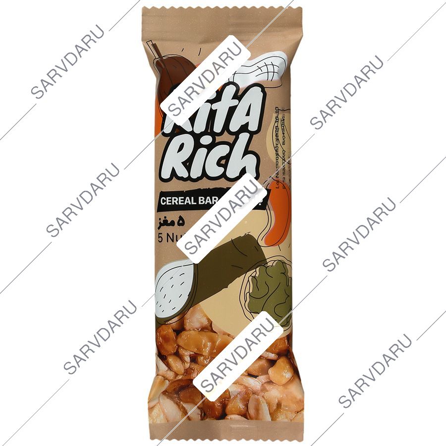 بار مخلوط غلات و پنج مغز کیتاریچ