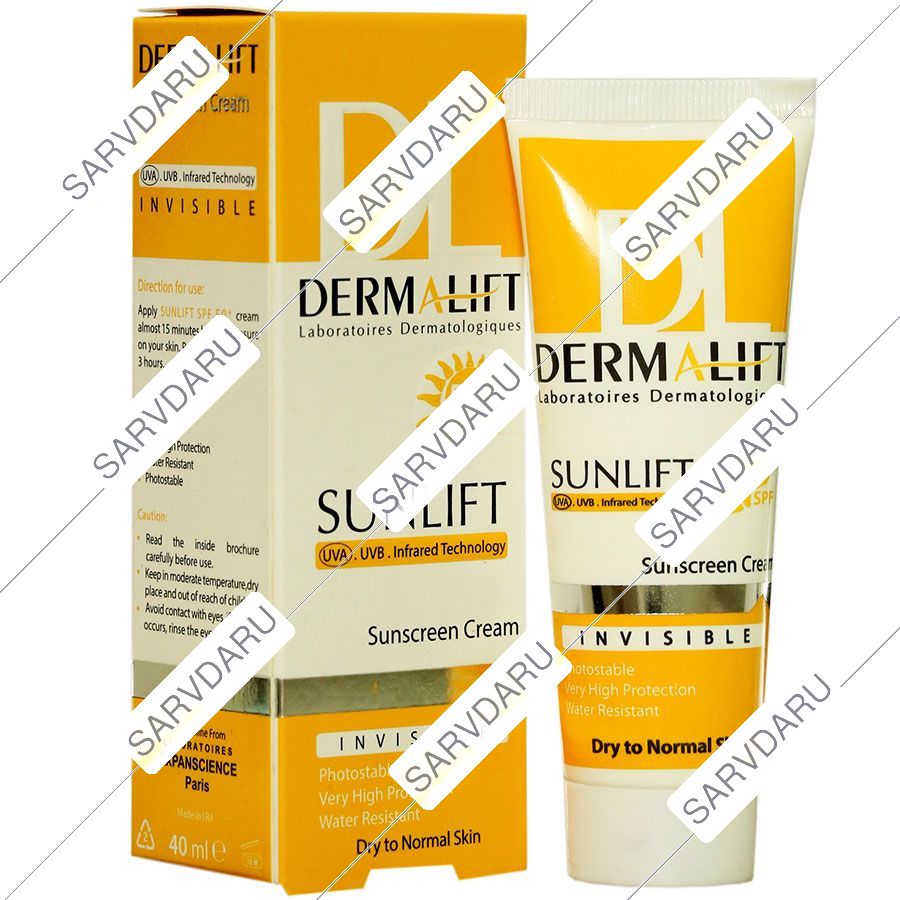 کرم ضد آفتاب پوست خشک SPF50 سان لیفت