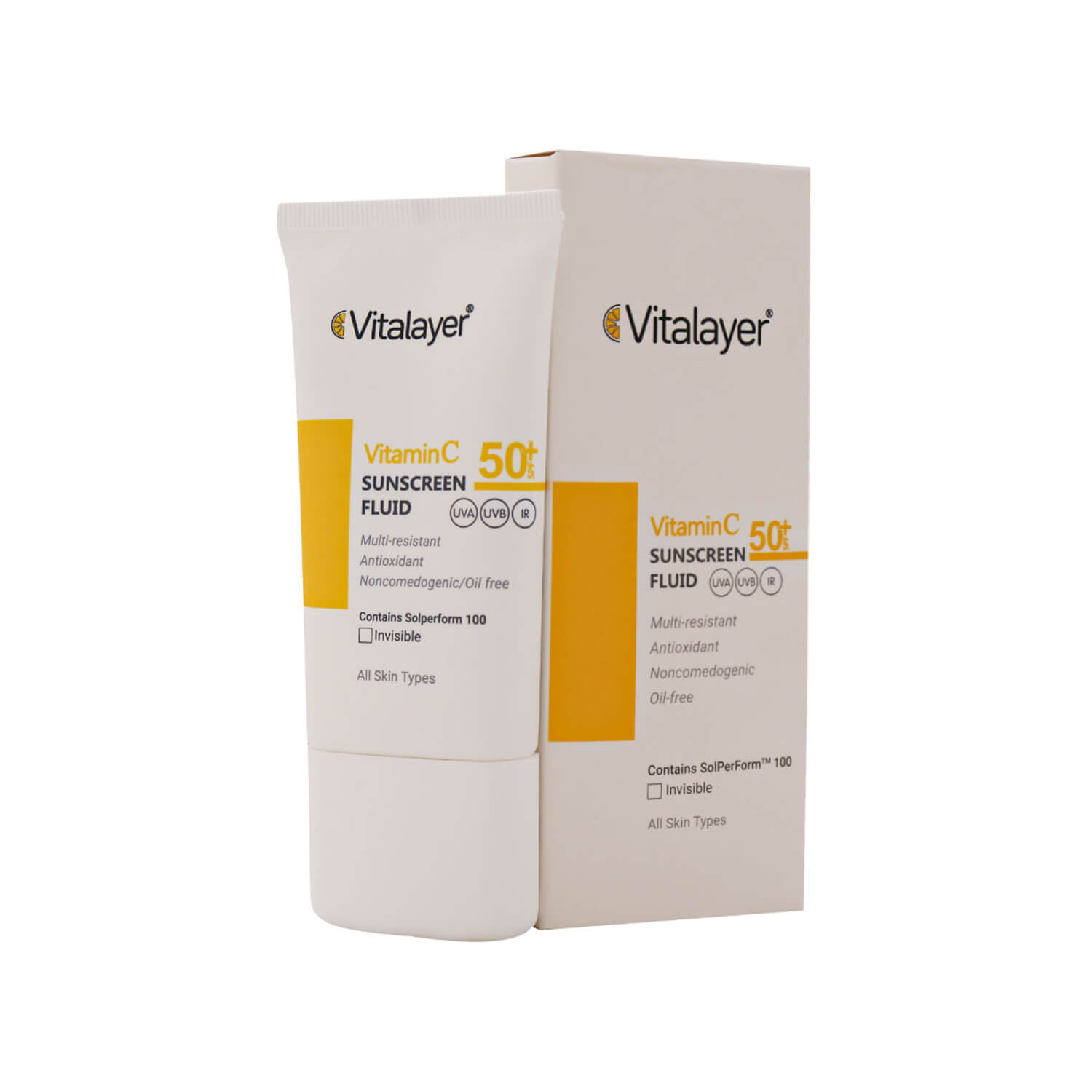 فلوئید ضد آفتاب ویتامین سی SPF50