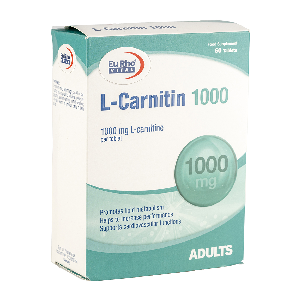ال کارنیتین یوروویتال 1000 میلی گرمی