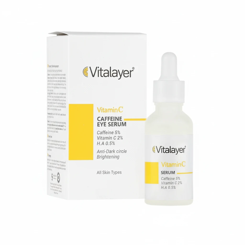 سرم دور چشم کافئین و ویتامین سی