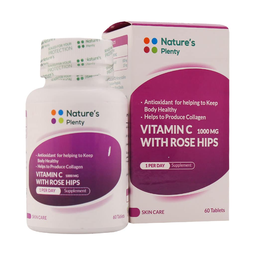 ویتامین سی 1000 میلی گرم و رز هیپس