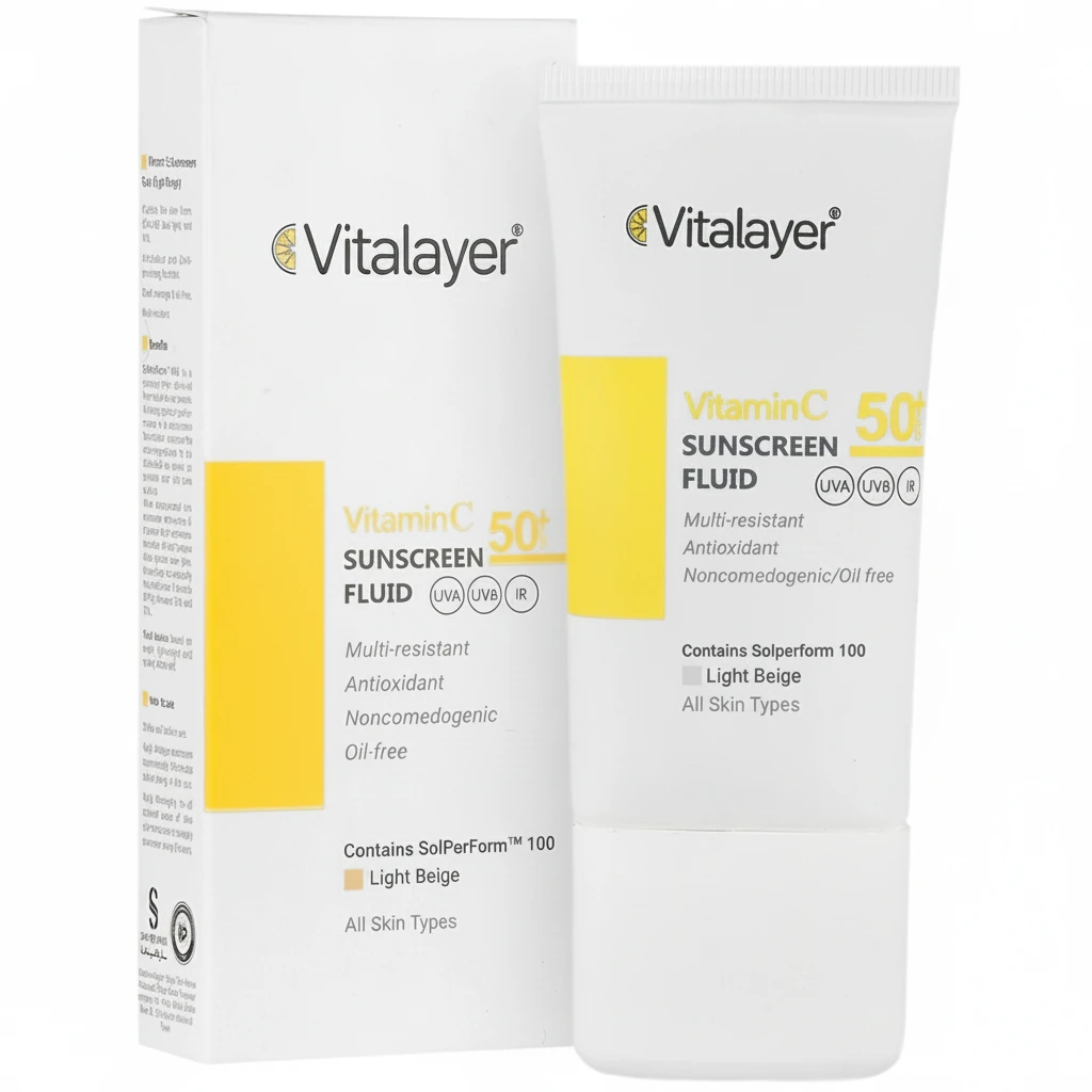 فلوئید ضد آفتاب ویتامین سی SPF50