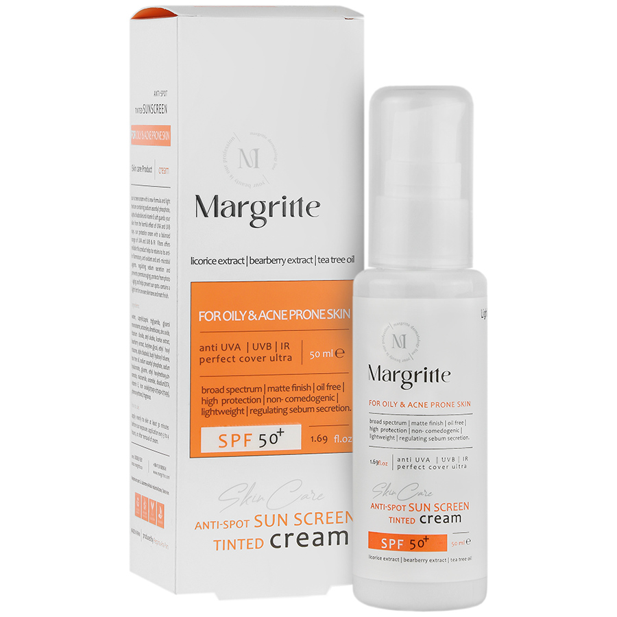 کرم ضد آفتاب روشن کننده پوست چرب SPF50