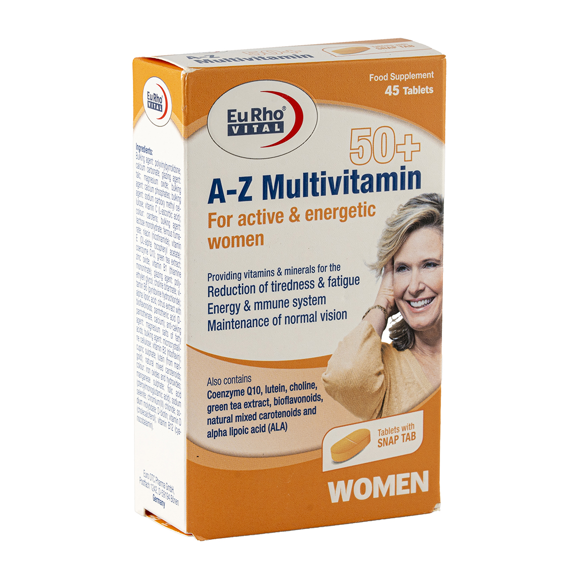 A  Z مولتی ویتامین بالای 50 سال بانوان