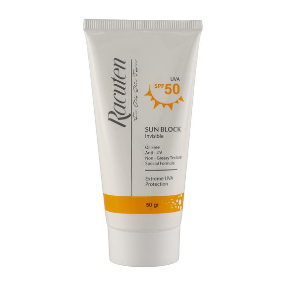 کرم ضد آفتاب بی رنگ پوست چرب و مختلط SPF50