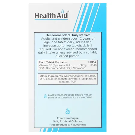 ویتامین ب6 هلث اید 50 میلی گرم