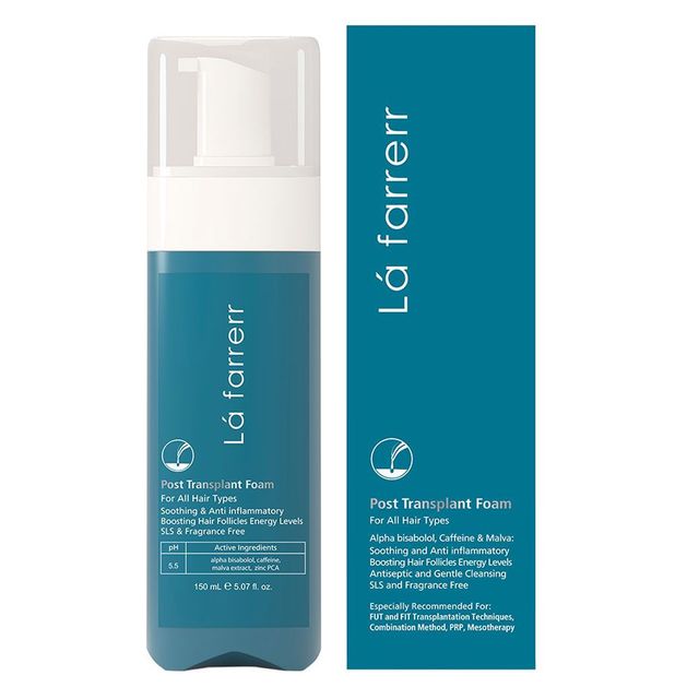 فوم پس از کاشت مو مناسب برای انواع مو